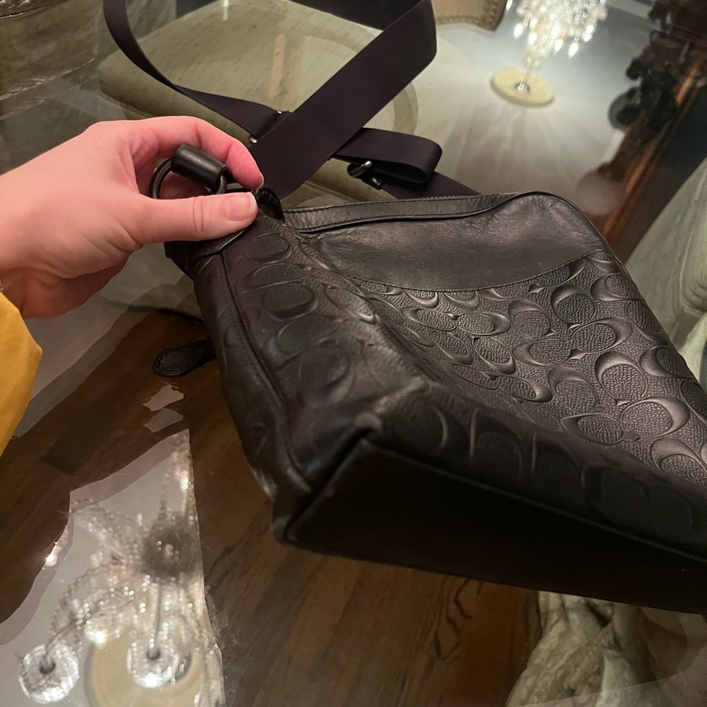 Coach Houston Flight Bag in Signature Leather - Picture 8 of 10
